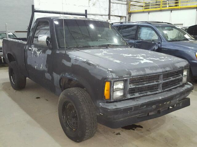 1B7GG26X9KS115889 - 1989 DODGE DAKOTA BLACK photo 1