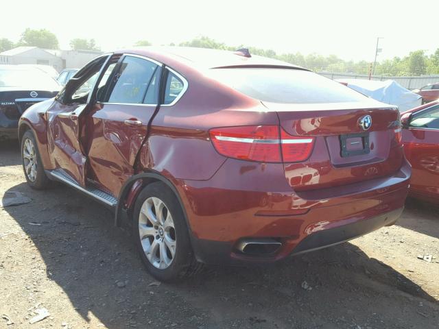 5UXFG8C5XBLZ95219 - 2011 BMW X6 XDRIVE5 Қызыл фото 3
