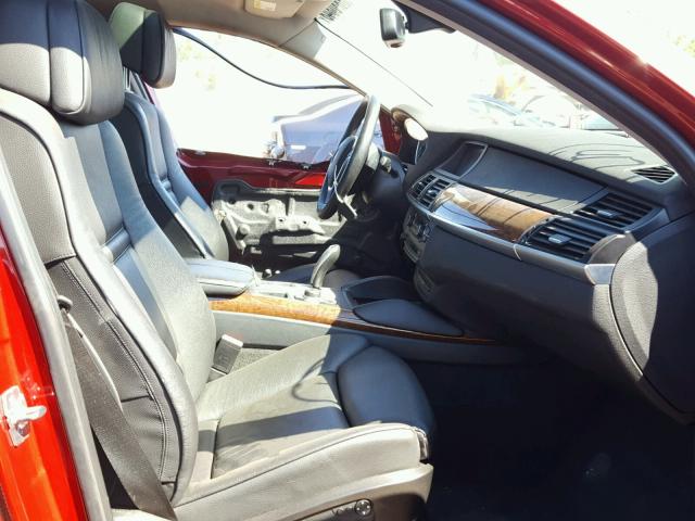 5UXFG8C5XBLZ95219 - 2011 BMW X6 XDRIVE5 Қызыл фото 5