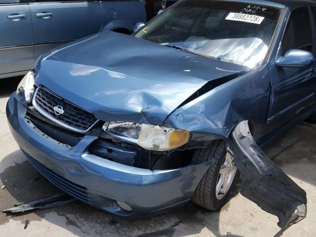 3N1BB51DX1L121529 - 2001 NISSAN SENTRA SE BLUE photo 9