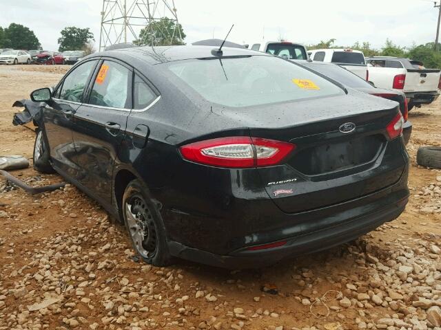 3FA6P0G75ER326821 - 2014 FORD FUSION BLACK photo 3