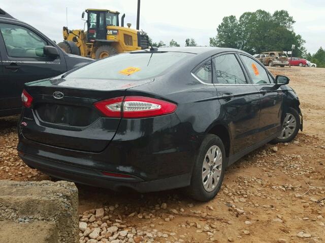 3FA6P0G75ER326821 - 2014 FORD FUSION BLACK photo 4