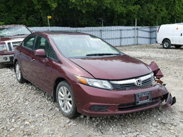 2HGFB2F93CH006866 - 2012 HONDA CIVIC EXL 红色 照片 1