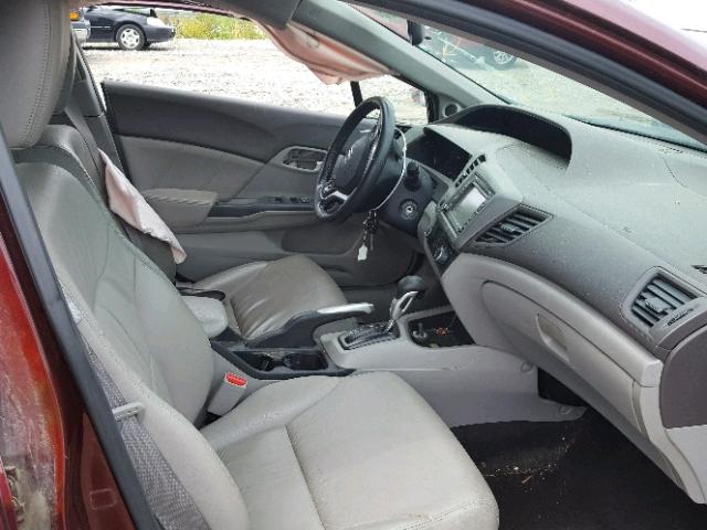 2HGFB2F93CH006866 - 2012 HONDA CIVIC EXL 红色 照片 5