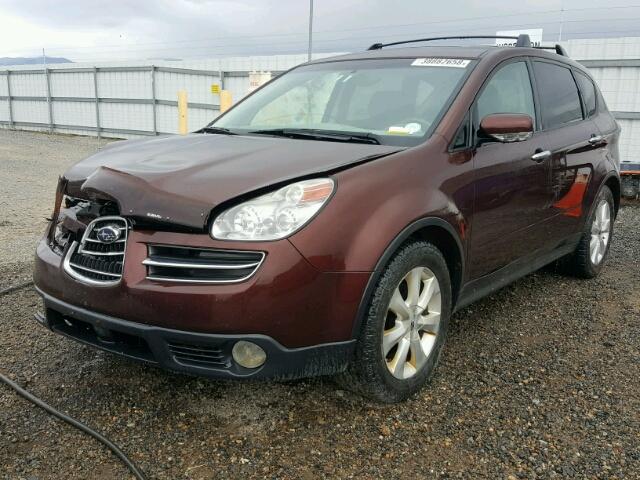 4S4WX85CX64407229 - 2006 SUBARU B9 TRIBECA MAROON photo 2