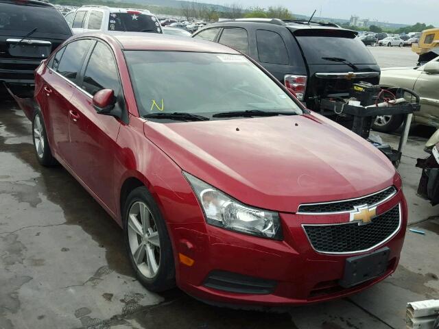 1G1PE5SB9E7402134 - 2014 CHEVROLET CRUZE LT RED photo 1