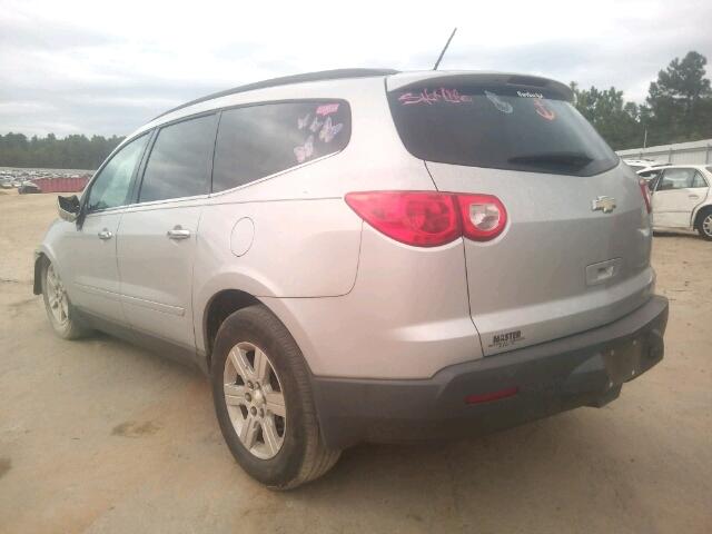 1GNKRGED2CJ134548 - 2012 CHEVROLET TRAVERSE L SILVER photo 3