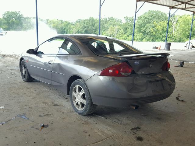 1ZWFT61L225621574 - 2002 MERCURY COUGAR V6 GRAY photo 3