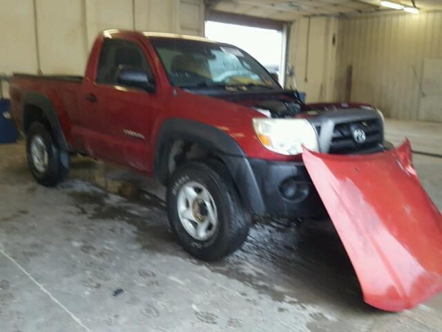 5TEPX42N57Z453521 - 2007 TOYOTA TACOMA RED photo 1