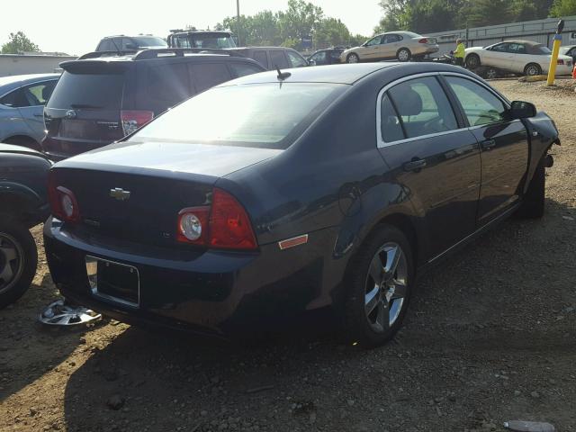 1G1ZH57B68F185192 - 2008 CHEVROLET MALIBU 1LT BLUE photo 4
