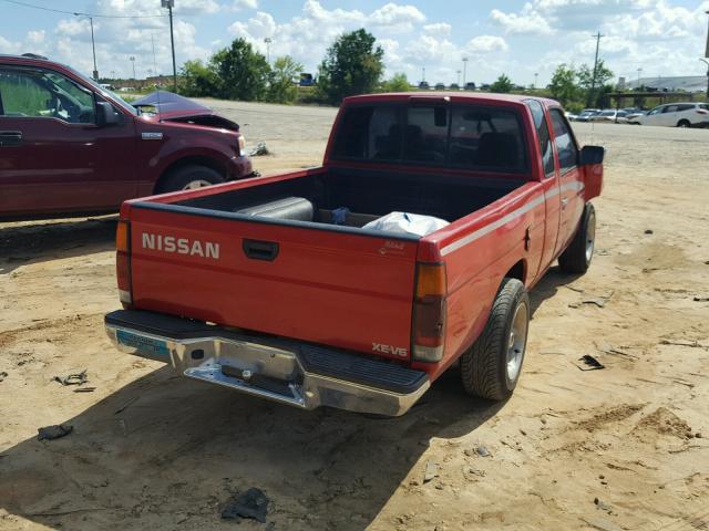 1N6HD16SXSC382557 - 1995 NISSAN TRUCK KING RED photo 4