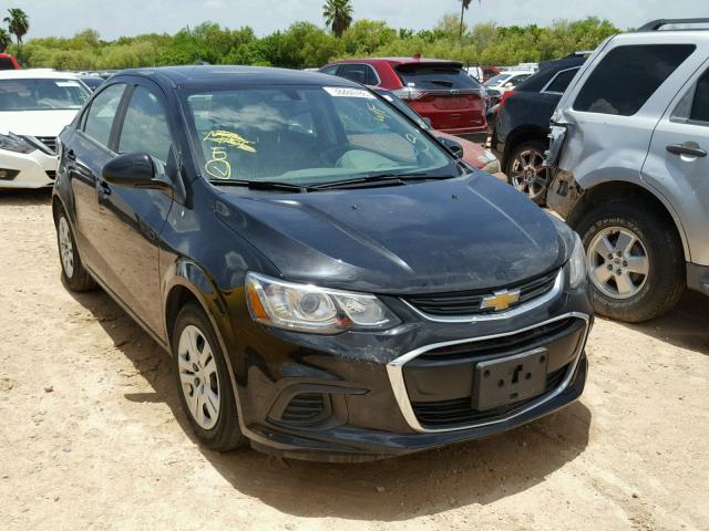 1G1JB5SH6H4148097 - 2017 CHEVROLET SONIC LS BLACK photo 1