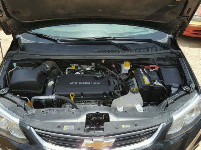 1G1JB5SH6H4148097 - 2017 CHEVROLET SONIC LS BLACK photo 7