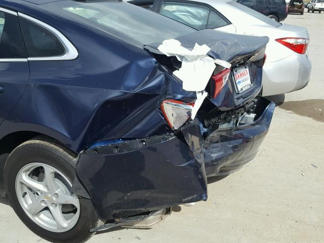 1G1ZB5ST6JF240876 - 2018 CHEVROLET MALIBU LS ლურჯი ფოტო 9