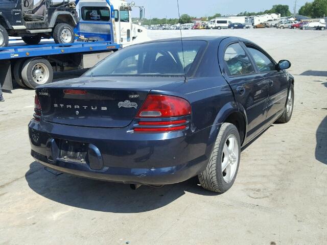 1B3EL46X63N561546 - 2003 DODGE STRATUS SE BLUE photo 4