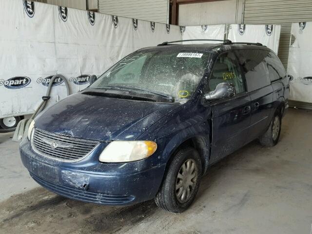 2C8GP74L83R172051 - 2003 CHRYSLER TOWN & COU BLUE photo 2