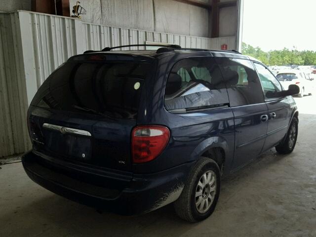 2C8GP74L83R172051 - 2003 CHRYSLER TOWN & COU BLUE photo 4