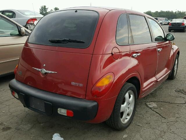 3C4FY58B22T342335 - 2002 CHRYSLER PT CRUISER RED photo 4