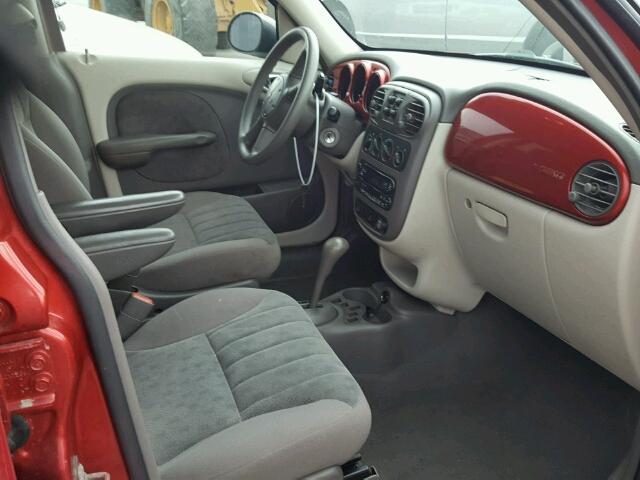 3C4FY58B22T342335 - 2002 CHRYSLER PT CRUISER RED photo 5