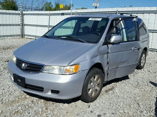 5FNRL18084B059944 - 2004 HONDA ODYSSEY EX SILVER photo 2