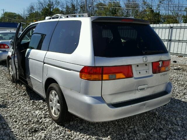 5FNRL18084B059944 - 2004 HONDA ODYSSEY EX SILVER photo 3