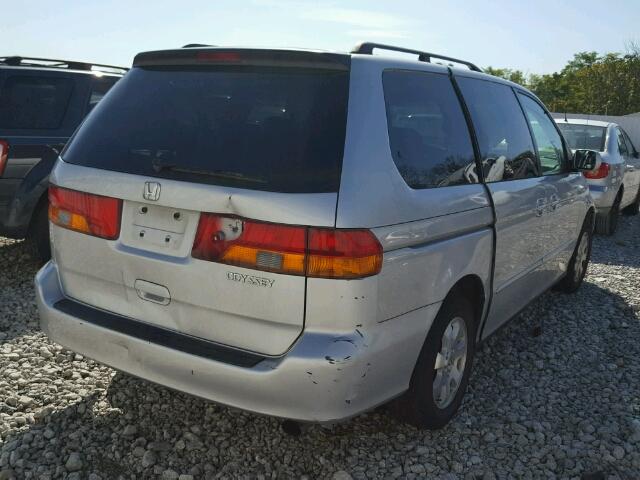 5FNRL18084B059944 - 2004 HONDA ODYSSEY EX SILVER photo 4