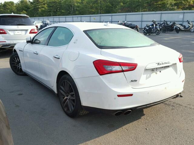 ZAM57RTL2H1204442 - 2017 MASERATI GHIBLI WHITE photo 3