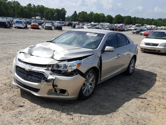 1G11H5SLXEF261134 - 2014 CHEVROLET MALIBU LTZ 金色 照片 2