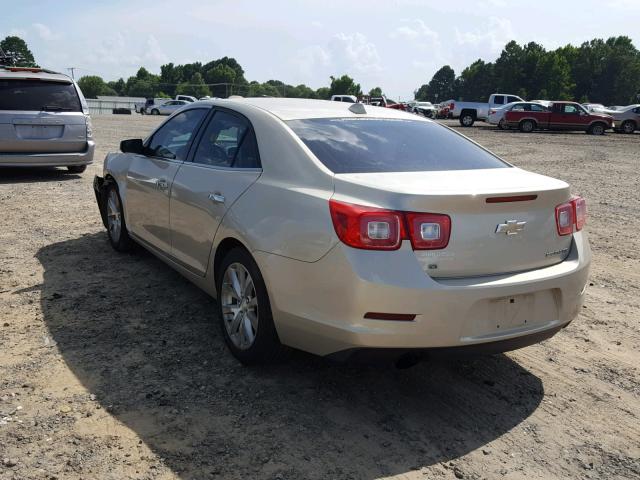 1G11H5SLXEF261134 - 2014 CHEVROLET MALIBU LTZ 金色 照片 3