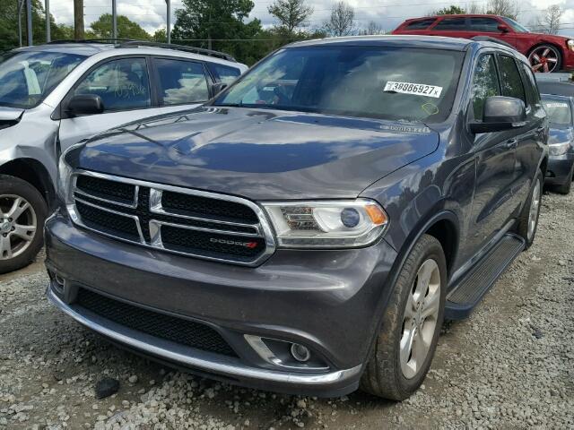 1C4RDHDGXEC360190 - 2014 DODGE DURANGO LI GRAY photo 2