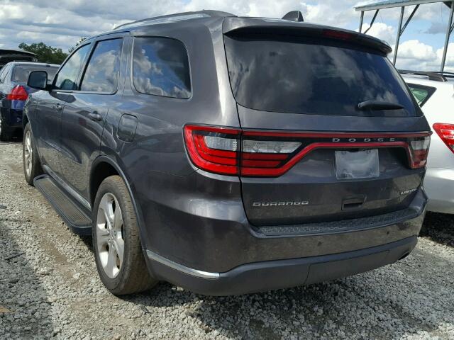 1C4RDHDGXEC360190 - 2014 DODGE DURANGO LI GRAY photo 3