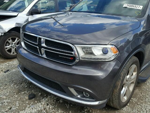 1C4RDHDGXEC360190 - 2014 DODGE DURANGO LI GRAY photo 9