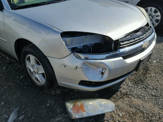 1G1ZT54855F135130 - 2005 CHEVROLET MALIBU LS SILVER photo 9