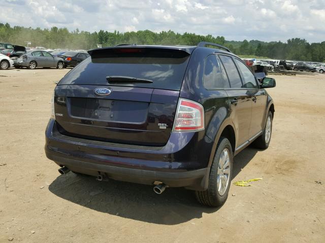 2FMDK49C67BA66251 - 2007 FORD EDGE SEL P BLACK photo 4