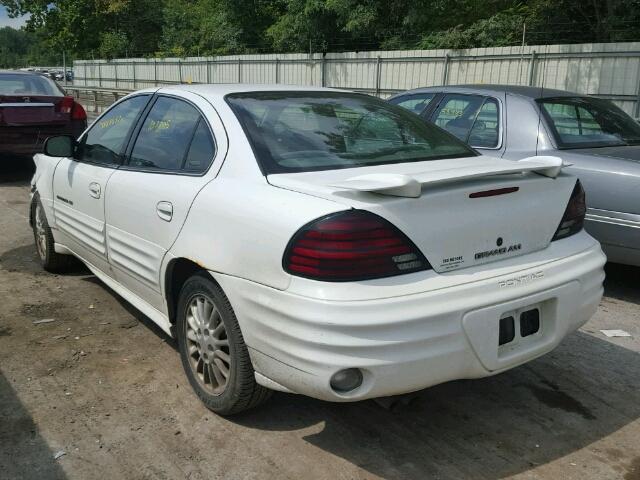 1G2NF52T1YM826874 - 2000 PONTIAC GRAND AM S 白色 照片 3