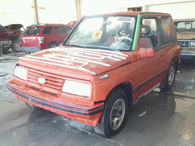 2CNBJ18U8L6228743 - 1990 GEO TRACKER RED photo 2