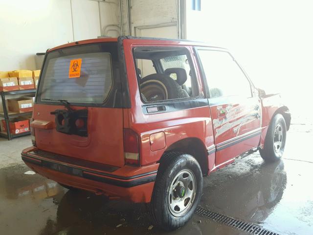 2CNBJ18U8L6228743 - 1990 GEO TRACKER RED photo 4