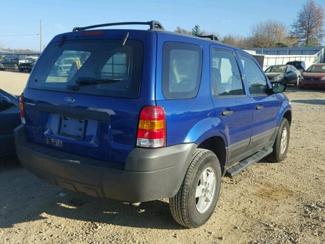 1FMYU02Z16KC35633 - 2006 FORD ESCAPE XLS BLUE photo 4