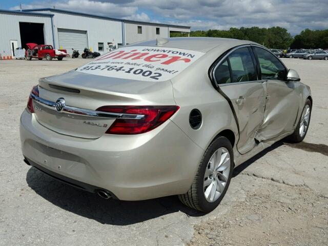 2G4GK5EX0G9140234 - 2016 BUICK REGAL TAN photo 4