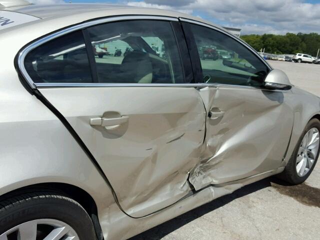 2G4GK5EX0G9140234 - 2016 BUICK REGAL TAN photo 9