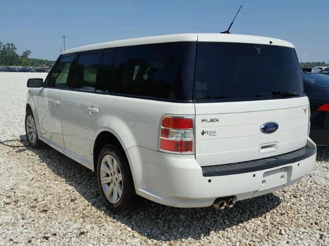 2FMGK5BC7BBD29546 - 2011 FORD FLEX SE WHITE photo 3