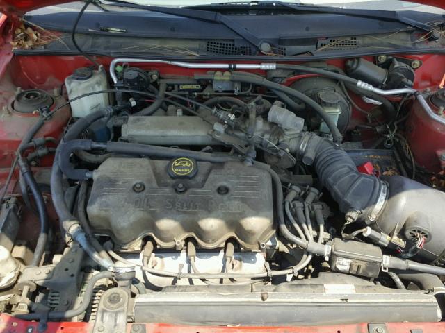 3FAFP13P31R185625 - 2001 FORD ESCORT RED photo 7