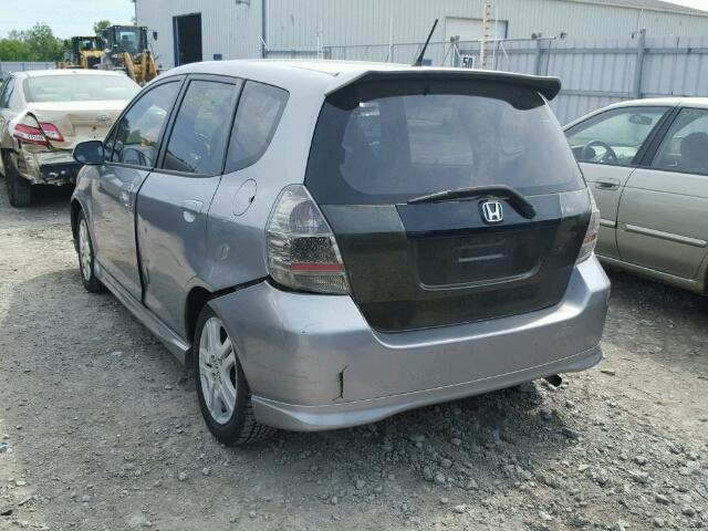 JHMGD38697S810009 - 2007 HONDA FIT S 灰色 照片 3