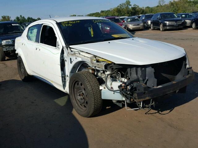 1B3BD4FB3BN587900 - 2011 DODGE AVENGER EX WHITE photo 1