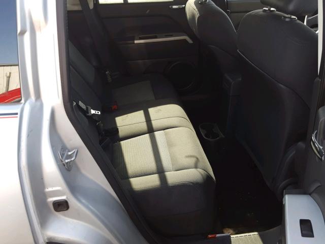 1J8FT47058D521467 - 2008 JEEP COMPASS SP SILVER photo 6