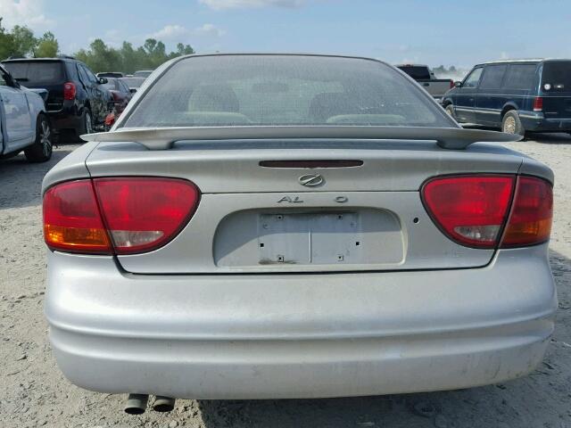 1G3NL52F64C155300 - 2004 OLDSMOBILE ALERO GL SILVER photo 9