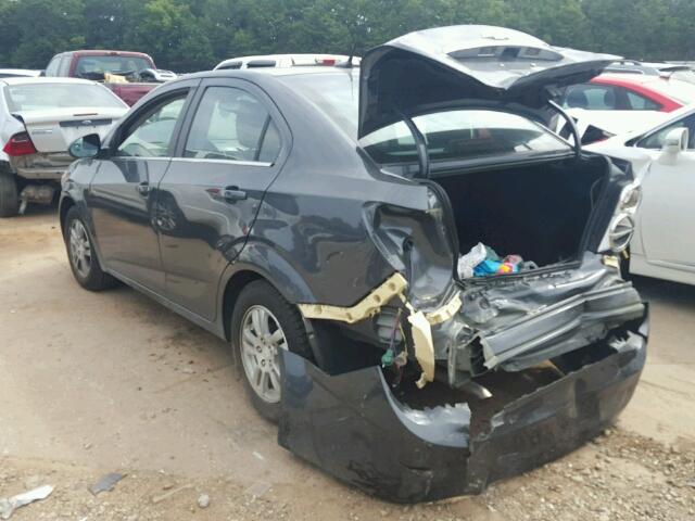 1G1JC5SH2D4112530 - 2013 CHEVROLET SONIC LT 灰色 照片 3