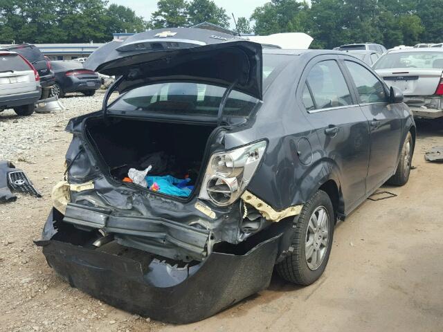 1G1JC5SH2D4112530 - 2013 CHEVROLET SONIC LT 灰色 照片 4