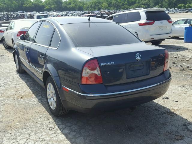 WVWPD63B92P436763 - 2002 VOLKSWAGEN PASSAT GLS GRAY photo 3