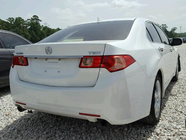 JH4CU2F60DC007199 - 2013 ACURA TSX TECH WHITE photo 4
